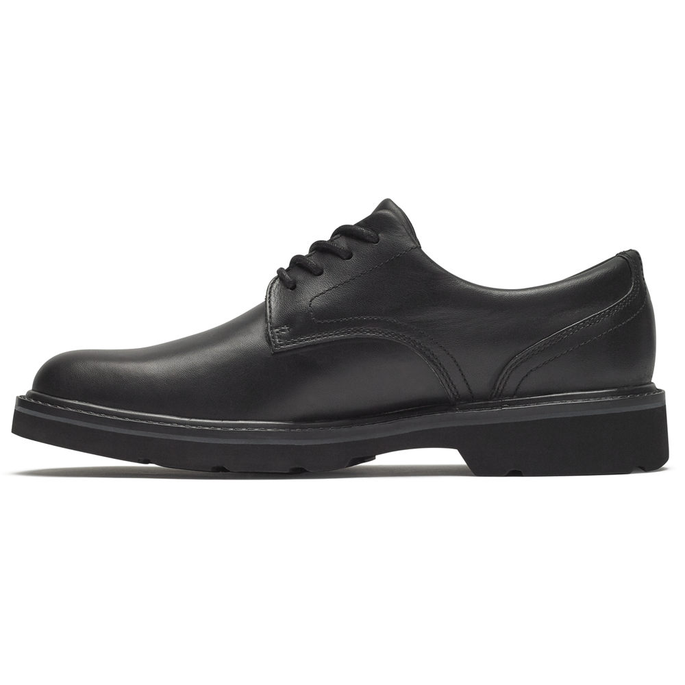 Rockport Singapore Mens Oxfords - Charlee Waterproof Plain Toe Black - IR9413865